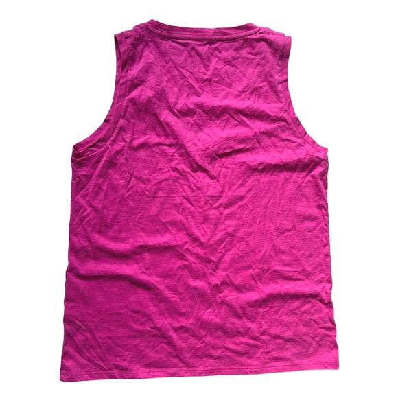 J. Crew Factory Women's Slub Cotton V-Neck Tank Top Pink S Small New - Picture 5 of 8
